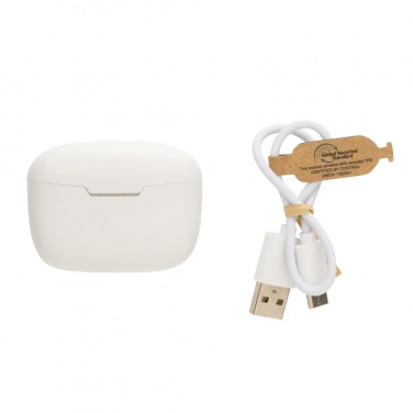 Logo trade promotional products picture of: RCS recycled plastic Liberty Pro wireless earbuds